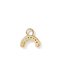 Rainbow Earring Charm in 18Kt Vermeil with Cubic Zirconia