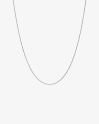 45cm (17") 2.1mm Width Solid Diamond Cut Curb Chain in 10kt Gold