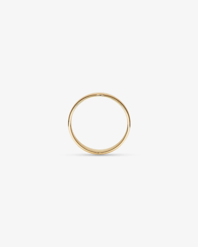 5mm Lite Half Round Wedding Band in 10kt Yellow Gold