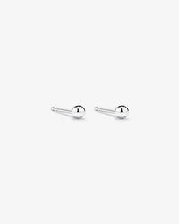 Boucles d’oreilles en boule de mm en argent sterling