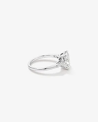 2.25 Carat TW Three Stone Radiant and Baguette Laboratory-Grown Diamond Engagement Ring 14kt White Gold