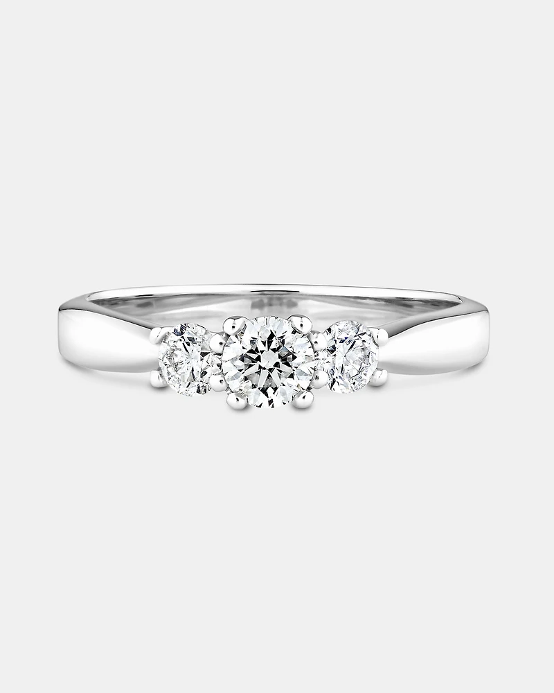 Engagement Ring with 1/2 Carat TW of Diamonds in 10kt White Gold