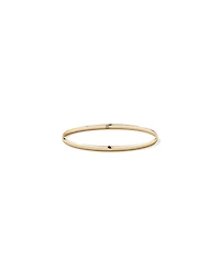 65mm (2.5") 3.8mm Width Solid Oval Bangle in 10kt Yellow Gold