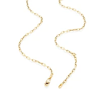 45cm (18”) 2mm-2.5mm Width Hollow Paperclip Chain in 10kt Yellow Gold