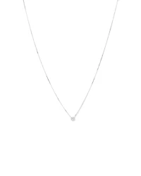 0.25 Carat TW Round Brilliant Diamond Bezel Set Pendant in 18kt Gold