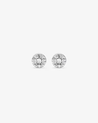 0.39 Carat TW Multistone Princess and Marquise Cut Diamond Stud Earrings in 10kt White Gold