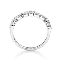 Wedding Ring with 0.56 Carat TW Diamonds in 14kt White Gold