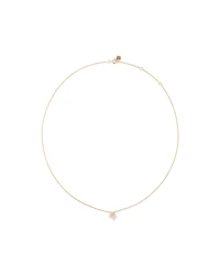 Australian Opal & Diamond Accent Necklace in 10kt Yellow Gold