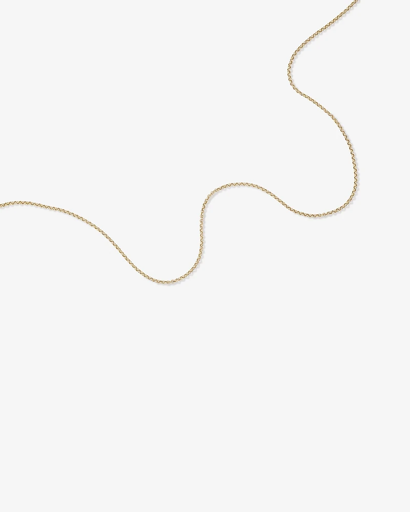 50cm (20") Hollow Belcher Chain in 10kt Yellow Gold