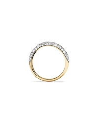 Carat TW Diamond Stardust Wave Ring in 10kt Yellow Gold