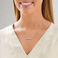Collier à barre en argent sterling