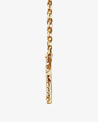 "K" Initial Necklace with 0.10 Carat TW of Diamonds in 10kt Yellow Gold