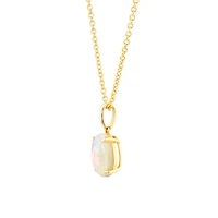 Pendentif en or jaune 10 K avec opale