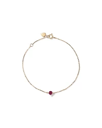 Bracelet with Ruby in 10kt Yellow Gold