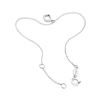 19cm (7.5") D Initial Bracelet in Sterling Silver