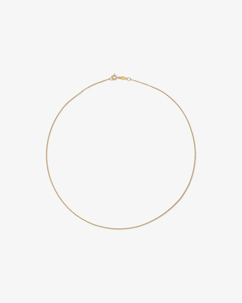 45cm (18") Curb Chain in 10kt Yellow Gold