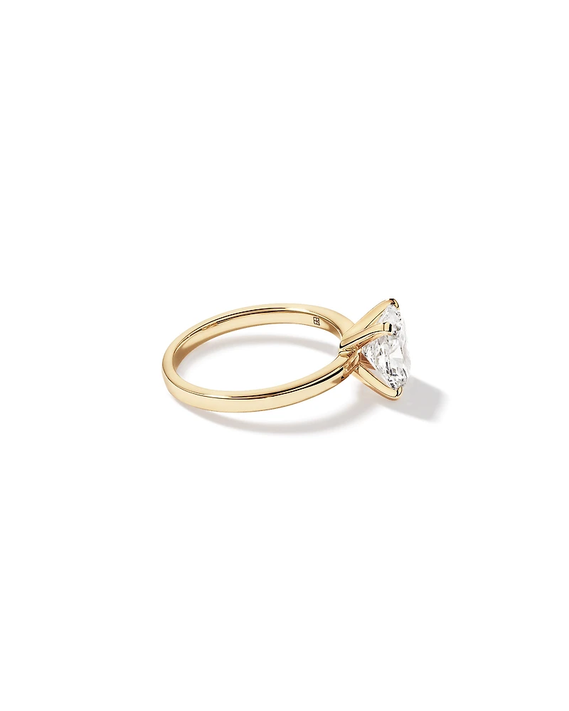 2.00 Carat TW Elongated Cushion Cut Lab-Grown Diamond Solitaire Engagement Ring 14kt Yellow Gold