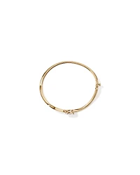 2.00 Carat TW Laboratory-Grown Diamond Oval Twist Bangle in 10kt Yellow Gold