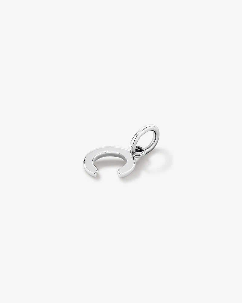 Letter C Initial Pendant in Sterling Silver