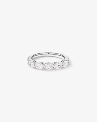 1.25 Carat TW East-West Oval Laboratory-Grown Diamond Wedding Ring 14kt Gold
