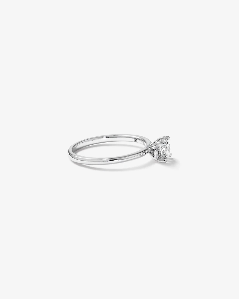 Carat TW Round Brilliant Solitaire Ring in 18kt White Gold