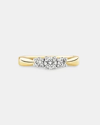 Engagement Ring with 1/2 Carat TW of Diamonds in 10kt Yellow/White Gold