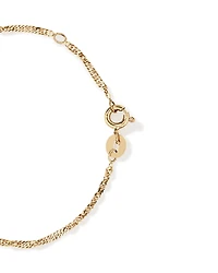 Bracelet d'identité de 14 cm en or jaune 10 K pour bébé