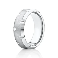 Men’s Ring in Grey Sapphire Tungsten