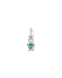 Blue Topaz Boy Pendant in Sterling Silver