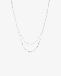 45cm Multi-Layer Bead Chain in Sterling Silver
