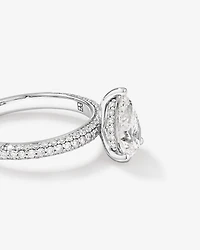 1.96 Carat TW Pear Cut Laboratory-Grown Diamond Engagement Ring 14kt White Gold