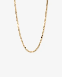 55cm (22") 6.8mm Width Semi Solid Diamond Cut Curb Chain in 10kt Yellow Gold