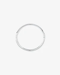 Pave Cubic Zirconia Hinge Bangle in Sterling Silver
