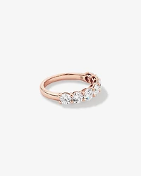 2.00 Carat TW Round Brilliant Laboratory-Grown Diamond Wedding Ring in 14kt Rose Gold