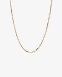 55cm (22") 3mm-3.5mm Width Hollow Curb Chain in 10kt Yellow Gold