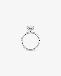 3.00 Carat TW Oval Cut Laboratory-Grown Diamond Solitaire Engagement Ring Platinum