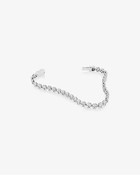 Bracelet de tennis en grappe de 9 diamants de 5,02 carats TW en or blanc 14 ct