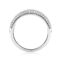 Diamond Pave Ring with 1.00 Carat TW Diamond in 10kt White Gold