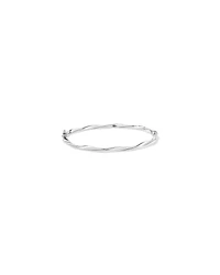 Twist Bangle in 10kt White Gold