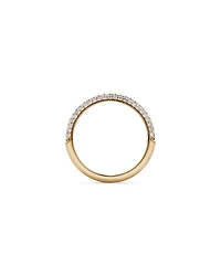 0.40TW Round Brilliant Pavé Diamond Wedding Band 14kt Yellow Gold