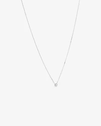 0.22 Carat TW Round Diamond Halo Pendant in 10kt White Gold