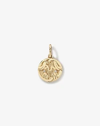 Diamond Accent Gemini Zodiac Pendant in 10kt Yellow Gold