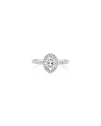 Sir Michael Hill Designer Halo Oval Engagement Ring with 1.35 Carat TW of Diamonds in 18kt White Gold