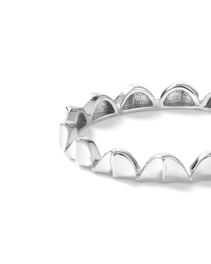 Signature Connect Curve Ring Sterling Silver