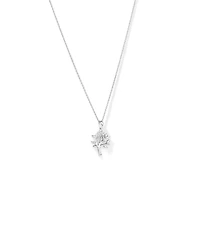 Tree of Life Pendant and Chain with Cubic Zirconia Sterling Silver