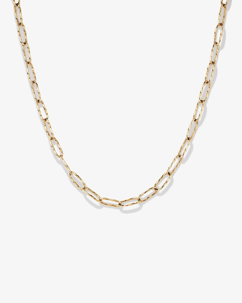 Diamond Cut Oval Twist Link Chain in 10kt Yellow Gold