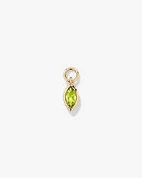 Peridot Single Earring Charm in 10kt Yellow Gold