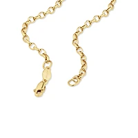 55cm (22") Oval Belcher Chain in 10kt Yellow Gold