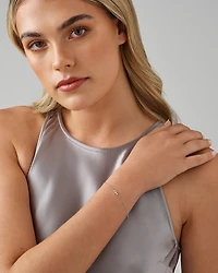 Bracelet With 0.15 Carat TW Diamonds in 18kt White Gold