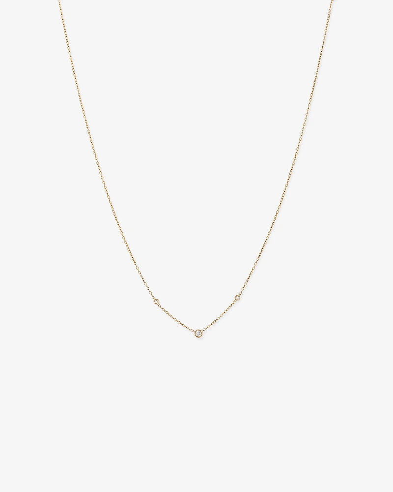 Necklace with 0.10 Carat TW of Diamonds in 10kt Yellow Gold